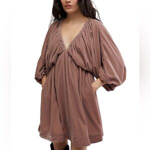 👑🌬️NWT FREE PEOPLE PORTIA BABYDOLL VELVET DRESS WINTER BLOOM SIZE XS/SMALL🌬️👑